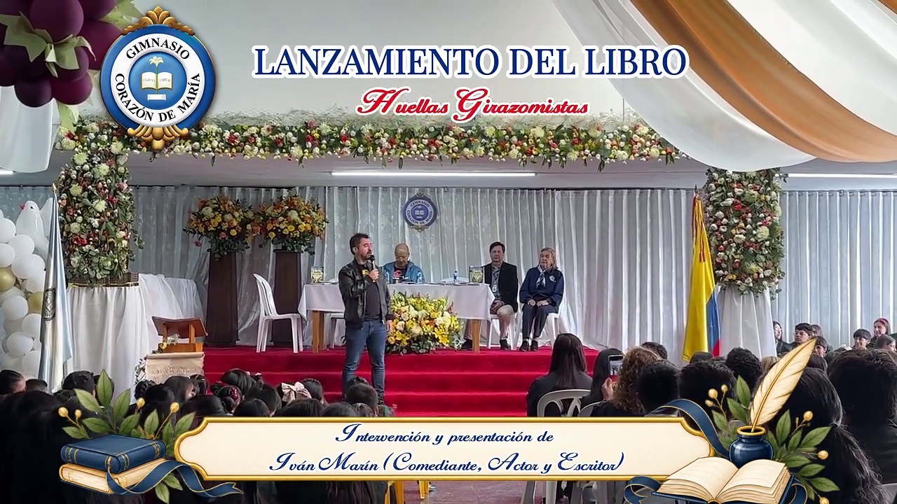 Intervención de Iván Marín, comediante, actor y escritor, en el lanzamiento del libro Huellas Girazomistas